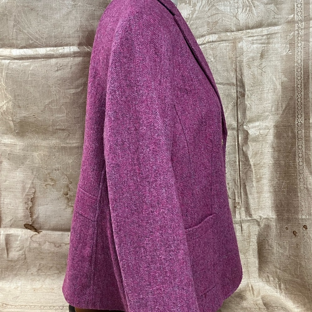Talbots Magenta Blazer with Gold Buttons - Picture 3 of 7